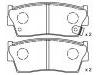 Plaquettes de frein Brake Pad Set:55200-60810