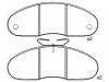 Bremsbelagsatz, Scheibenbremse Brake Pad Set:77 01 203 895