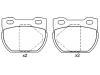 Bremsbelagsatz, Scheibenbremse Brake Pad Set:SFP000280