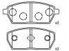 тормозная кладка Brake Pad Set:55200-62874