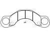 Bremsbelagsatz, Scheibenbremse Brake Pad Set:150428