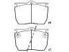 Plaquettes de frein Brake Pad Set:190 6216