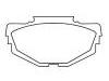 Bremsbelagsatz, Scheibenbremse Brake Pad Set:GBP00106