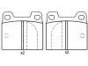 Plaquettes de frein Brake Pad Set:0060 750 556