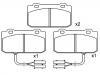 Pastillas de freno Brake Pad Set:0060 750 760