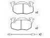 Bremsbelagsatz, Scheibenbremse Brake Pad Set:77 01 203 213