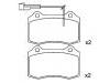 刹车片 Brake Pad Set:4 728 999