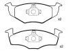 Bremsbelagsatz, Scheibenbremse Brake Pad Set:140 698 151 B