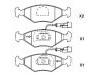 Bremsbelagsatz, Scheibenbremse Brake Pad Set:9 947 917