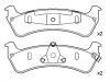 Plaquettes de frein Brake Pad Set:2L2Z-2200-BA