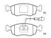 Bremsbelagsatz, Scheibenbremse Brake Pad Set:9 947 954