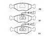 Plaquettes de frein Brake Pad Set:9947996