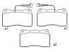 Pastillas de freno Brake Pad Set:7 736 272 2