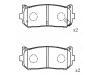 Bremsbelagsatz, Scheibenbremse Brake Pad Set:0K2FC-26-28Z