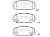 Plaquettes de frein Brake Pad Set:58101-07A10