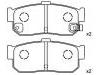 Bremsbelagsatz, Scheibenbremse Brake Pad Set:44060-31U92