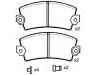 Plaquettes de frein Brake Pad Set:60 00 039 184