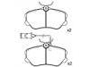 Bremsbelagsatz, Scheibenbremse Brake Pad Set:0060 760 121