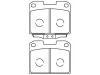 刹车片 Brake Pad Set:MB895303