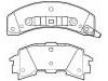 Plaquettes de frein Brake Pad Set:12300238