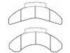 Plaquettes de frein Brake Pad Set:D268-7173