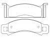 Bremsbelagsatz, Scheibenbremse Brake Pad Set:D12-768