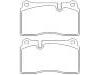 Plaquettes de frein Brake Pad Set:4G43-2D007-AA